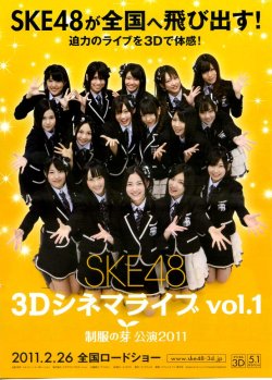 画像1: SKE48 3DシネマライブVol.1制服の芽 公演2011